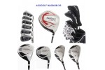 MEN'S LEFT or RIGHT HAND MAGNUM XS WIDE SOLE EDITION 13 CLUB GOLF SET w460 DRIVER +3 & 5 WOOD  #3 & 4 HYBRIDS + 5-9 IRONS + PW & SW+PUTTER: OPTION TO INCLUDE STAND BAG